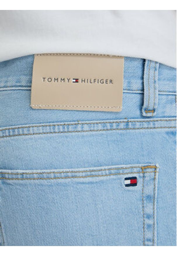 TOMMY HILFIGER - Tommy Hilfiger Szorty jeansowe Denton MW0MW42625 Niebieski Straight Fit. Kolor: niebieski. Materiał: bawełna