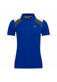 Head - Koszulka polo damska CLUB 22 Tech. Typ kołnierza: polo. Kolor: niebieski. Materiał: poliester. Sport: tenis #1