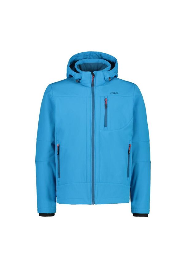 Kurtka męska turystyczna CMP 3A01787N. Typ kołnierza: kaptur. Kolor: niebieski. Materiał: softshell. Sport: turystyka piesza