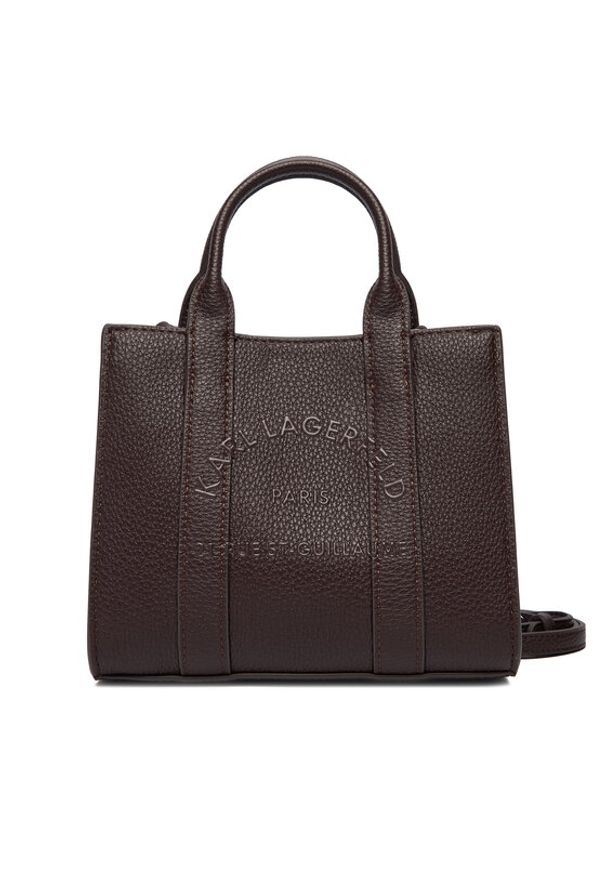 Karl Lagerfeld - KARL LAGERFELD Torebka A4W30266 Brązowy. Kolor: brązowy. Materiał: skórzane