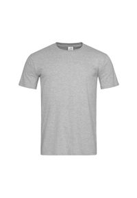 Stedman - Męska Koszulka Classic Heather Fitted T-shirt. Kolor: szary