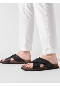 Timberland Klapki Amalfi Vibes Cross Slide TB0A2B65015 Czarny. Kolor: czarny. Materiał: skóra #1
