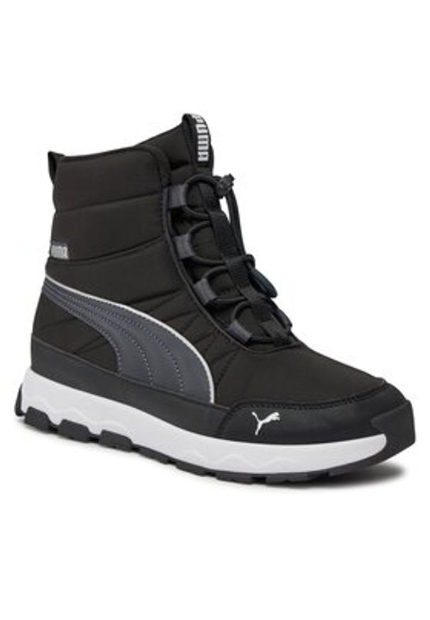 Puma Śniegowce Evolve Boot Jr 392644 01 Czarny. Kolor: czarny. Materiał: skóra