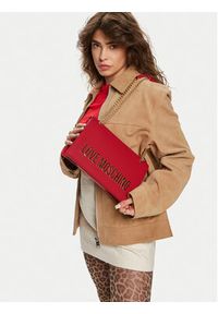 Love Moschino - LOVE MOSCHINO Torebka JC4192PP1LKD0500 Czerwony. Kolor: czerwony. Materiał: skórzane #6