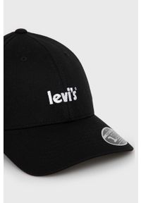 Levi's® - Levi's czapka kolor czarny z aplikacją D6625.0004-59. Kolor: czarny. Wzór: aplikacja. Styl: biznesowy #3