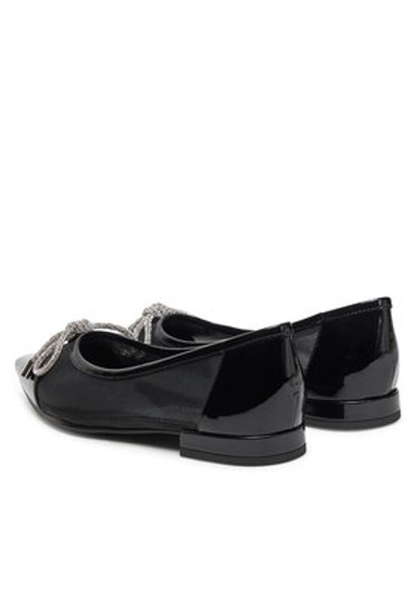 Eva Minge Baleriny ALYSSUM-LT2408-9 Czarny. Kolor: czarny. Materiał: materiał
