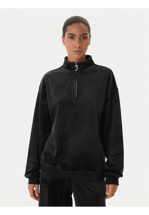 Juicy Couture Bluza JCBAS224810 Czarny Regular Fit. Kolor: czarny. Materiał: syntetyk