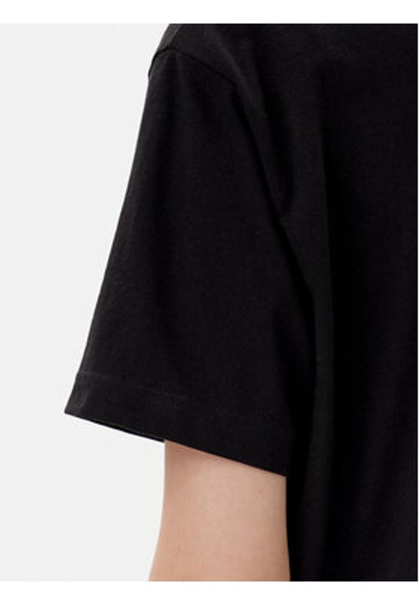 Karl Lagerfeld Jeans T-Shirt A2W17076 Czarny Cropped Fit. Kolor: czarny. Materiał: syntetyk