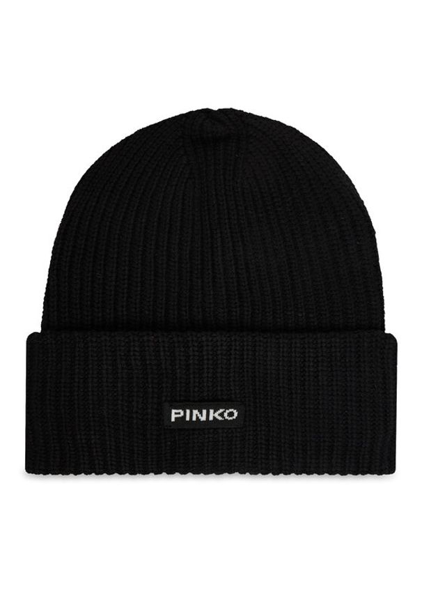Pinko - PINKO Czapka Bosnia 105993 A2Z4 Czarny. Kolor: czarny. Materiał: wiskoza