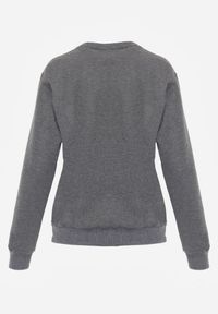 Renee - Ciemnoszara Casualowa Bluza z Bawełną Akko. Okazja: na co dzień. Kolor: szary. Materiał: bawełna. Styl: casual #6