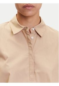 Marella Sukienka koszulowa Medicea 2515221192 Écru Relaxed Fit. Materiał: bawełna. Typ sukienki: koszulowe #4