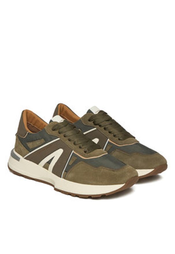 Alexander Smith Sneakersy Liverpool ASBCLPM-3253-OLV Zielony. Kolor: zielony. Materiał: skóra