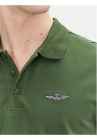 Aeronautica Militare Polo 251PO1843P191 Zielony Regular Fit. Typ kołnierza: polo. Kolor: zielony. Materiał: bawełna #2