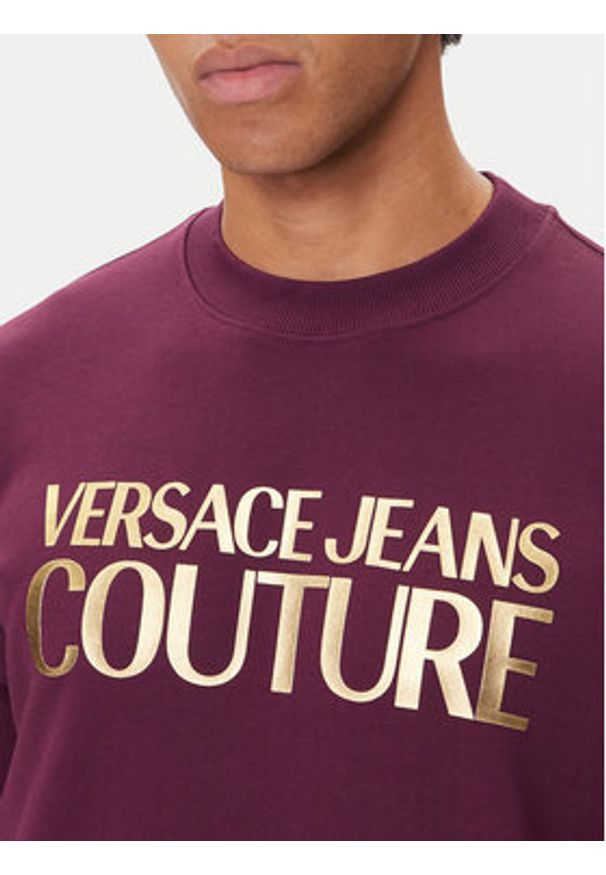 Versace Jeans Couture Bluza 79GAIT05 Fioletowy Regular Fit. Kolor: fioletowy. Materiał: bawełna