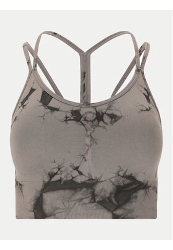 Athlecia Biustonosz sportowy Theresa W Tie Dye Seamless EA243306 Szary. Kolor: szary. Materiał: syntetyk