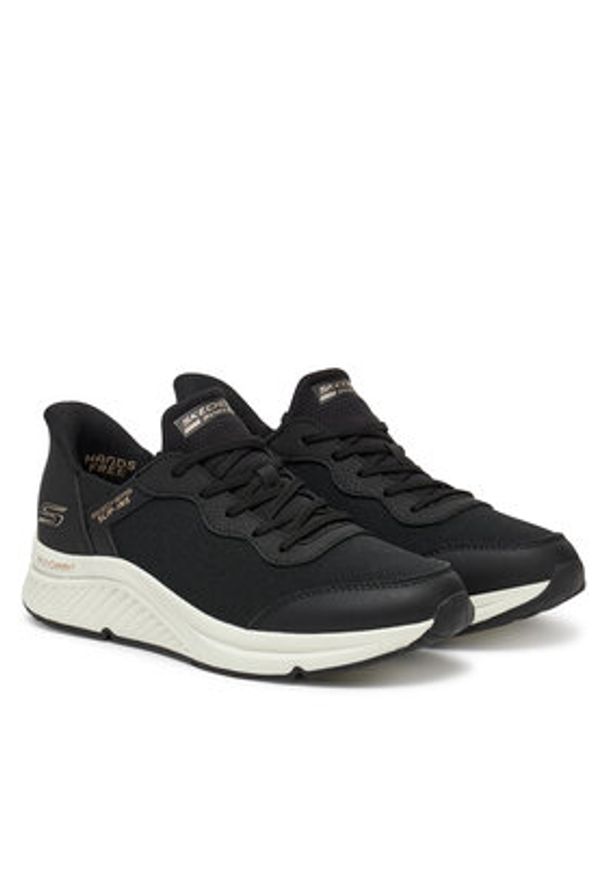 skechers - Skechers Sneakersy Bobs Arch Comfort B Sweet-A Look 117627/BLK Czarny. Kolor: czarny. Materiał: materiał