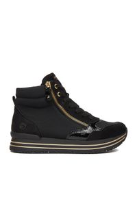 Remonte Sneakersy D1370-01 Czarny. Kolor: czarny. Materiał: materiał