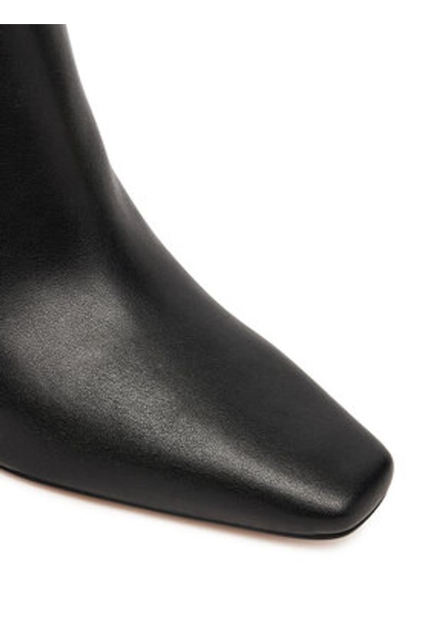 Coach Botki Sculpted C CBP25 Czarny. Kolor: czarny. Materiał: skóra