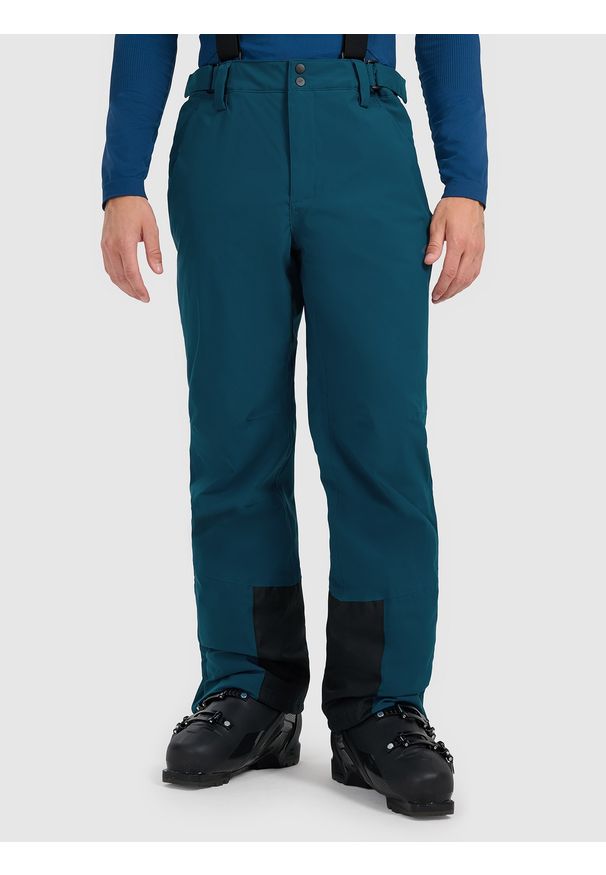 4f - 4F Spodnie narciarskie membrana 5000 męskie - granatowe XXL. Kolor: niebieski. Materiał: poliester, materiał. Wzór: gładki. Sezon: zima. Sport: narciarstwo