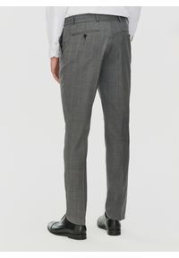 Pako Lorente - PAKO LORENTE – Ciemnaszare spodnie garniturowe w drobną kratę. Materiał: poliester, wełna, lycra. Styl: elegancki #7