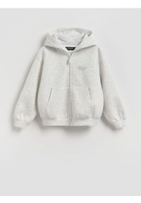 Reserved - Bluza z kapturem - jasnoszary. Typ kołnierza: kaptur. Kolor: szary. Materiał: dzianina #1