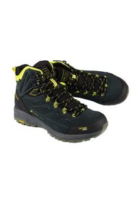 ALPINE PRO - Buty trekkingowe męskie Alpine Pro Kufe Vibram. Wysokość cholewki: przed kolano. Kolor: żółty. Materiał: skóra. Szerokość cholewki: normalna. Styl: sportowy. Sport: turystyka piesza #1