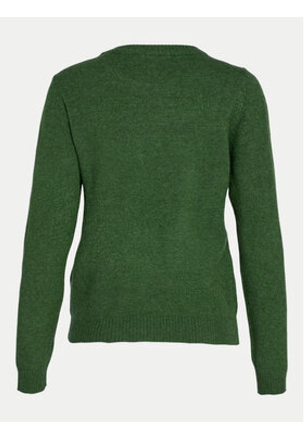 Vila Sweter Ril 14054177 Zielony Regular Fit. Kolor: zielony. Materiał: syntetyk