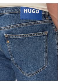 Hugo Szorty jeansowe Ash 50511584 Niebieski Slim Fit. Kolor: niebieski. Materiał: bawełna #5
