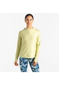 DARE 2B - Damska bluza sportowa z kapturem Sprint City. Typ kołnierza: kaptur. Kolor: zielony. Styl: sportowy. Sport: bieganie #1