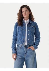 Tommy Jeans Kurtka jeansowa Vivianne DW0DW22489 Niebieski Slim Fit. Kolor: niebieski. Materiał: bawełna #1