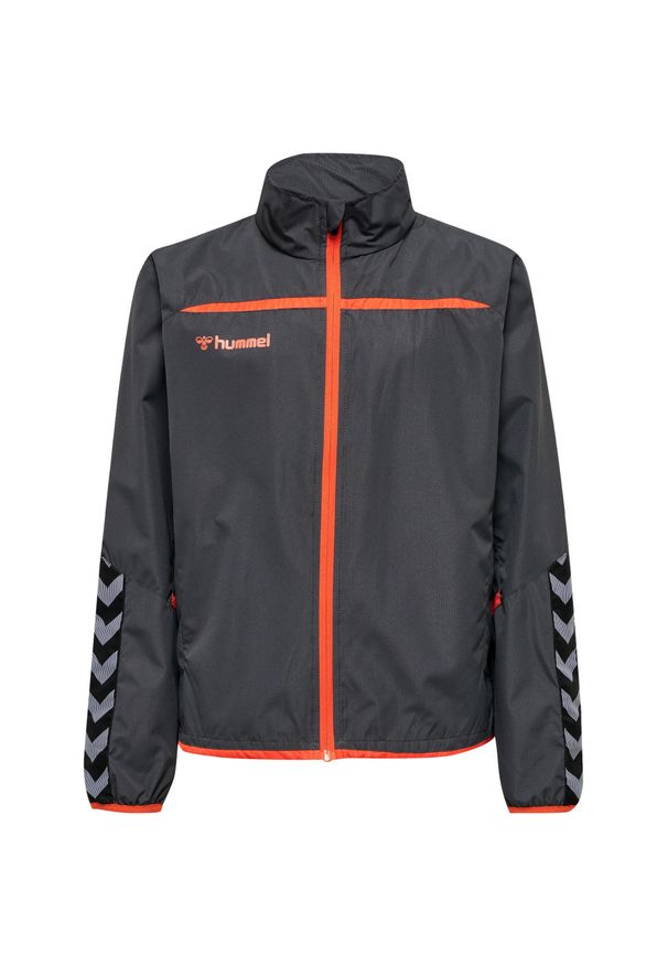 Kurtka dziecięca Hummel hmlAUTHENTIC Training. Kolor: szary, wielokolorowy, pomarańczowy. Materiał: materiał, tkanina. Sport: fitness, piłka ręczna
