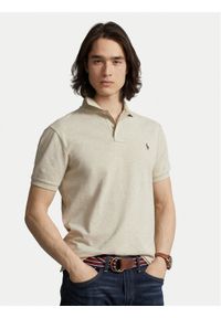 Polo Ralph Lauren Polo 710680784342 Beżowy Regular Fit. Typ kołnierza: polo. Kolor: beżowy. Materiał: bawełna #1