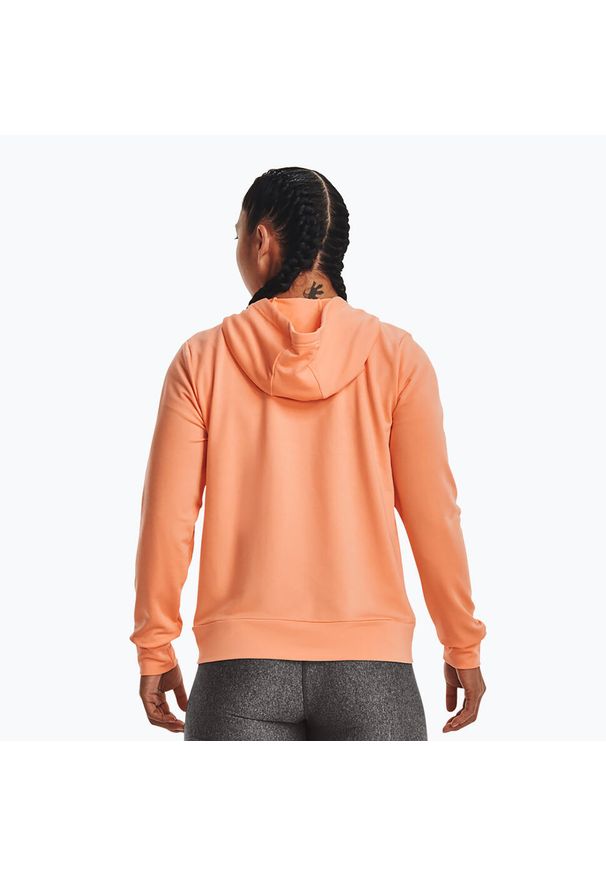 Bluza fitness damska Under Armour Rival Terry FZ Hoodie. Kolor: pomarańczowy. Sport: fitness