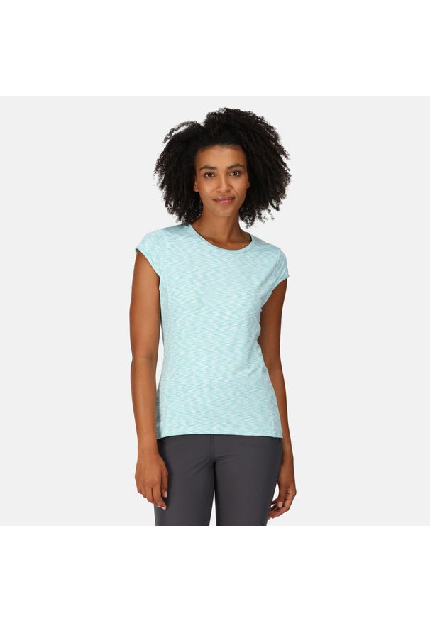 Regatta - Hyperdimension II damska koszulka. Kolor: niebieski. Materiał: poliester, elastan