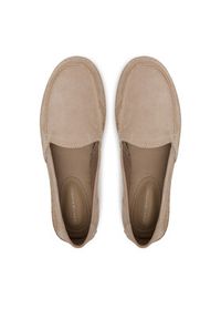 TOMMY HILFIGER - Tommy Hilfiger Espadryle Hilfiger Flex Espa Suede Loafer FM0FM05392 Beżowy. Kolor: beżowy. Materiał: skóra, zamsz