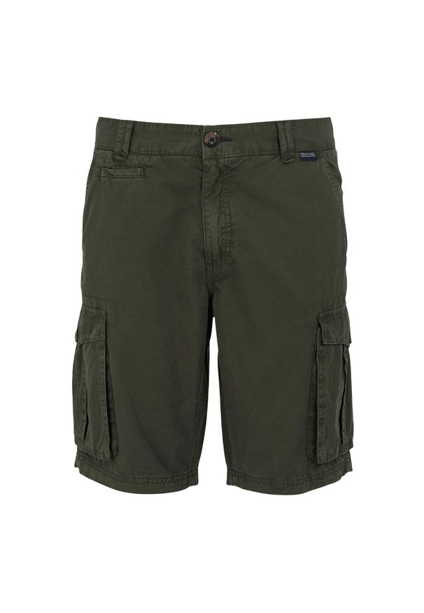 Regatta - Szorty Cargo Męskie Shorebay II. Kolor: zielony. Sport: turystyka piesza
