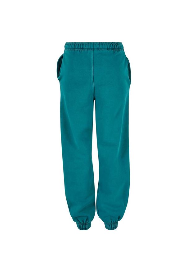 Urban Classics - Spodnie Dresowe Z Wysokimi Stanami Dla Pań I Panów. Stan: podwyższony. Kolor: niebieski. Materiał: dresówka. Długość: długie