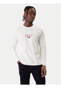 Jack & Jones Longsleeve Jaws 12286615 Biały Relaxed Fit. Kolor: biały. Materiał: bawełna. Długość rękawa: długi rękaw #9