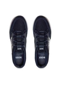 BOSS - Boss Sneakersy J50856 S Granatowy. Kolor: niebieski. Materiał: skóra #3