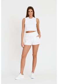 Guess - GUESS Biały damski top Alexia Tank, Rozmiar M. Kolor: biały