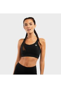 Kobieta Fitness Stanik sportowy - Wysokie wsparcie Pacemaker Black SIROKO Czarny. Kolor: czarny. Materiał: nylon, tkanina. Sport: fitness