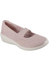 skechers - Mieszkania Skechers Arya - Lovesome, Kobiety. Kolor: różowy. Materiał: materiał. Sport: fitness