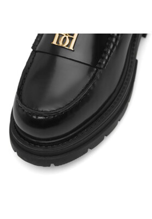 Badura Loafersy PAOLA-112890 Czarny. Kolor: czarny. Materiał: lakier, skóra