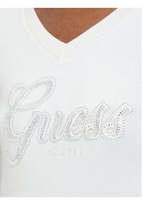 Guess Sweter W6YR29 Z0977 Kremowy Regular Fit. Kolor: kremowy. Materiał: wiskoza #3