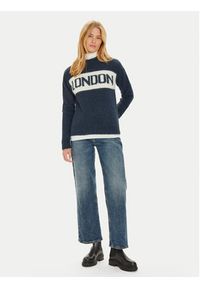 Pepe Jeans Sweter Hilda PL702227 Granatowy Regular Fit. Kolor: niebieski. Materiał: syntetyk #5