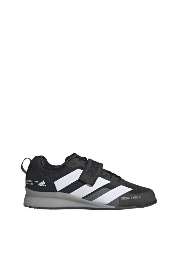 Adidas - Buty Adipower Weightlifting 3. Kolor: wielokolorowy, szary, czarny, biały. Materiał: materiał