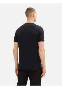 Karl Lagerfeld - KARL LAGERFELD T-Shirt 755030 552235 Granatowy Regular Fit. Typ kołnierza: dekolt w karo. Kolor: niebieski. Materiał: bawełna