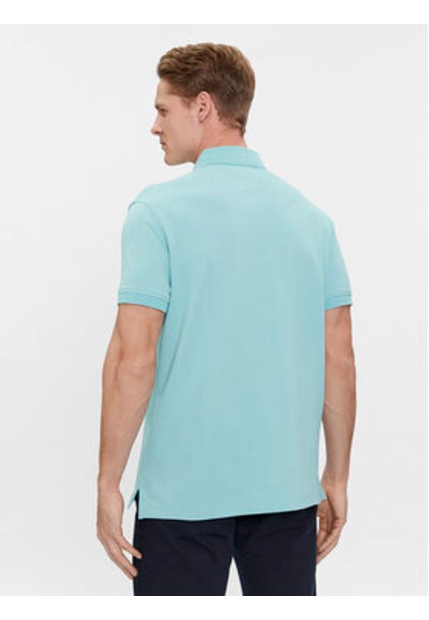 TOMMY HILFIGER - Tommy Hilfiger Polo 1985 MW0MW17770 Niebieski Regular Fit. Typ kołnierza: polo. Kolor: niebieski. Materiał: bawełna