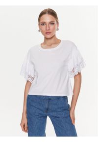 TwinSet - TWINSET T-Shirt 231TT2340 Biały Regular Fit. Kolor: biały. Materiał: bawełna #1