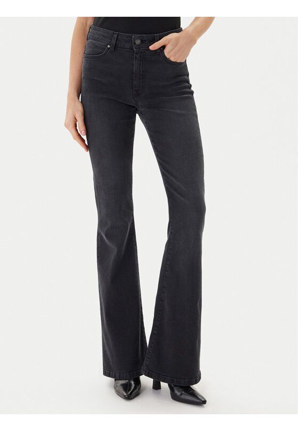 ViCOLO Jeansy DF5090 Szary Straight Leg. Kolor: szary